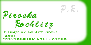 piroska rochlitz business card